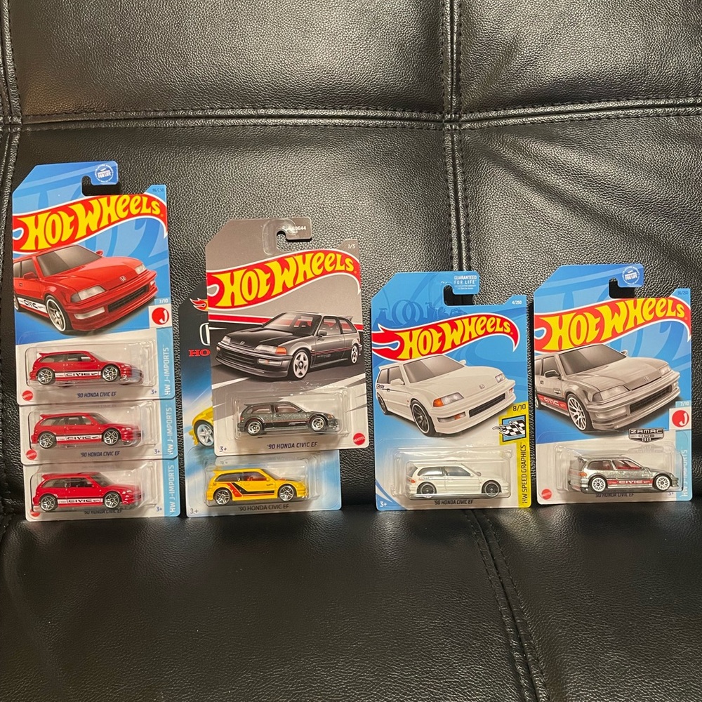bundle of honda civic ef hot wheels